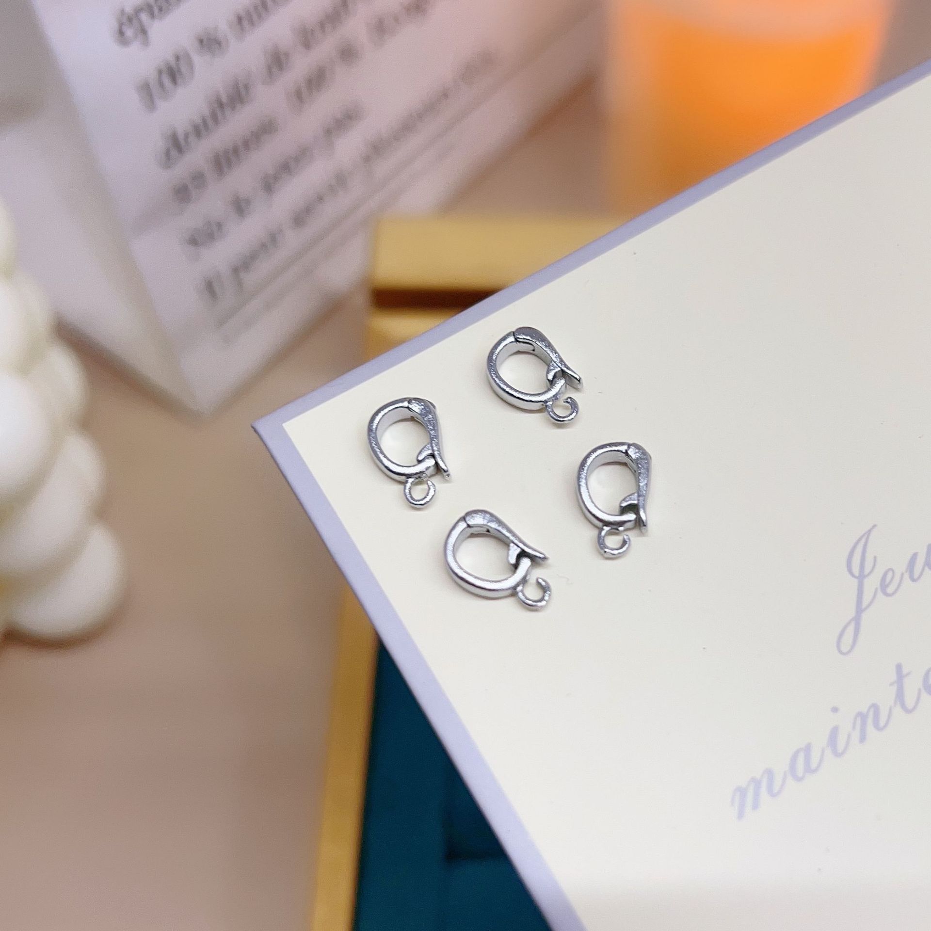 DIY accessories, basic accessories, universal buckles, snap buckles, sunflower seed buckles, pendant snap buckles, necklace bracelet buckles, finishing buckles pic 11