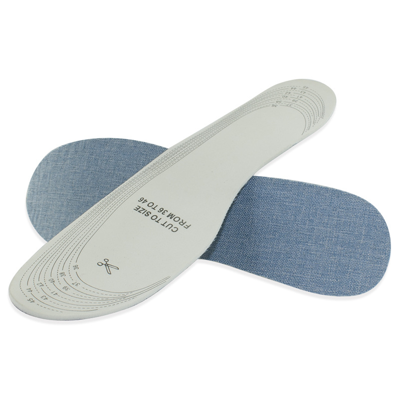 Factory direct sales of four-season latex insoles, export insoles, white breathable, freely cut, sweat-absorbing linen insoles for men and women pic 7