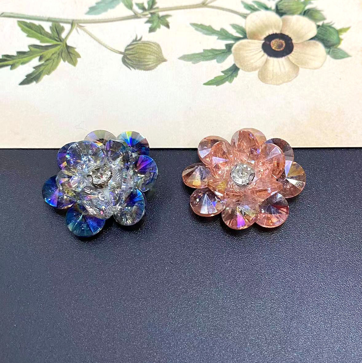 水晶手工花发饰配件鞋子帽子服饰辅料配件发箍发夹配件  厂家直批详情11