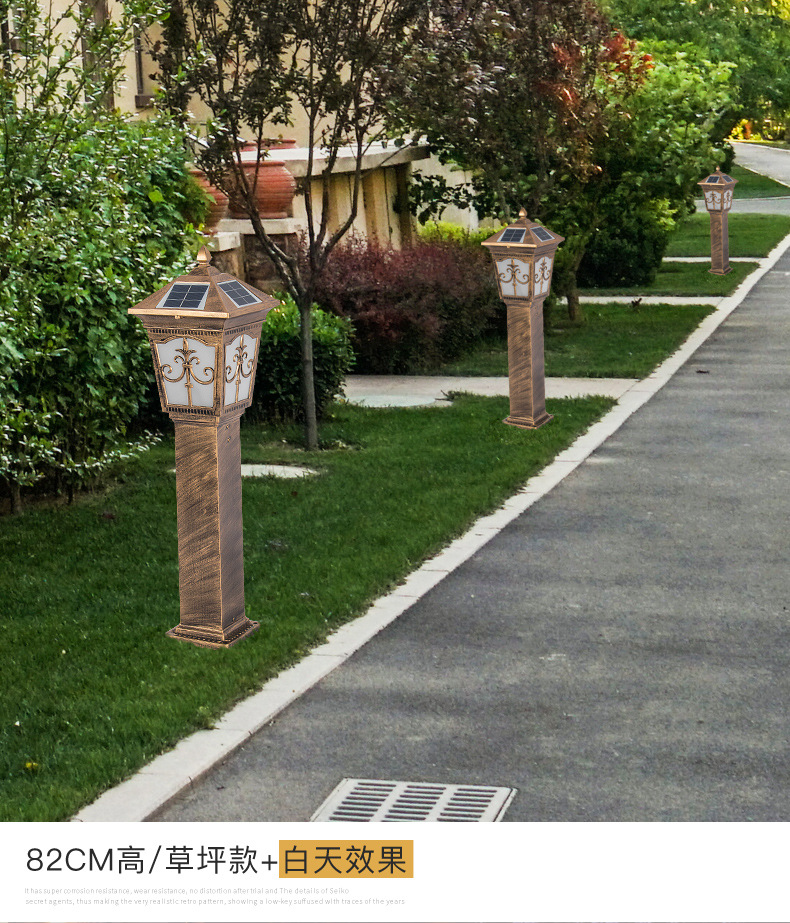 Solar lawn lights, community villa courtyard lights, garden lights, outdoor road and grassland lights, waterproof LED landscape lights pic 14