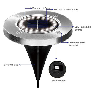 Outdoor solar ice brick lights, floor tile lights, household 4LED square ice block lights, courtyard and garden glass decorative lights pic 1