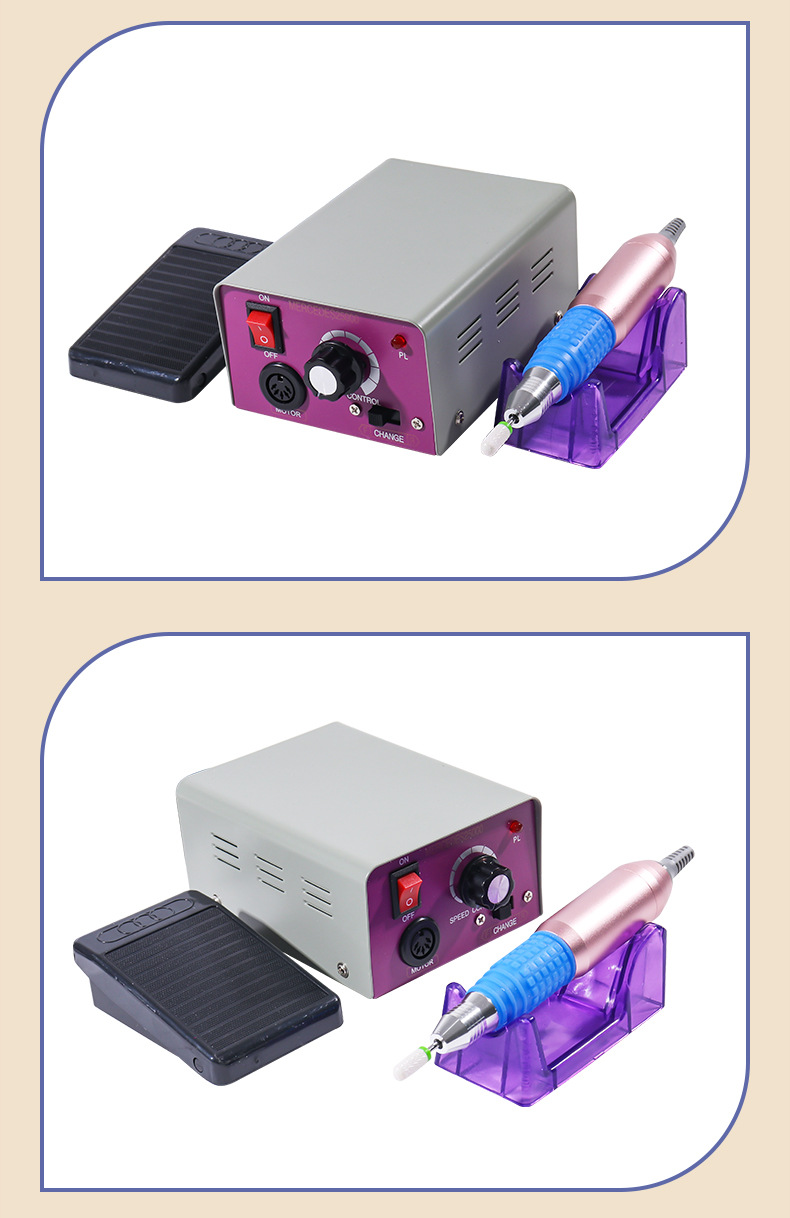 The new 25000 nail polish grinding and polishing machine is a special electric nail grinder for nail salons, used for removing dead skin and nails pic 9