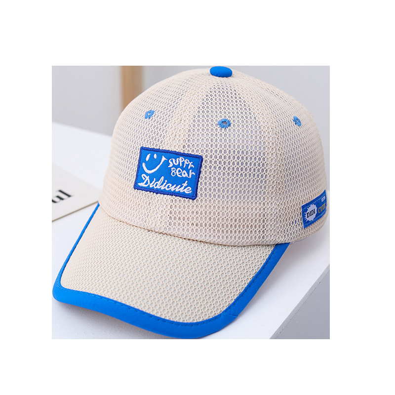 儿童帽子夏季薄款男童防晒宝宝遮阳鸭舌帽男孩夏天太阳帽网眼凉帽详情13