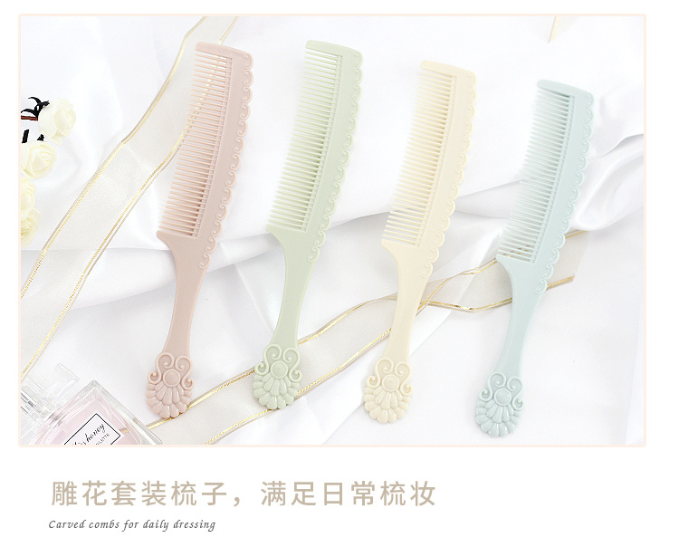 N3132 Vintage handle mirror comb set, makeup mirror comb, desktop mirror, student mirror, street stall supply pic 4