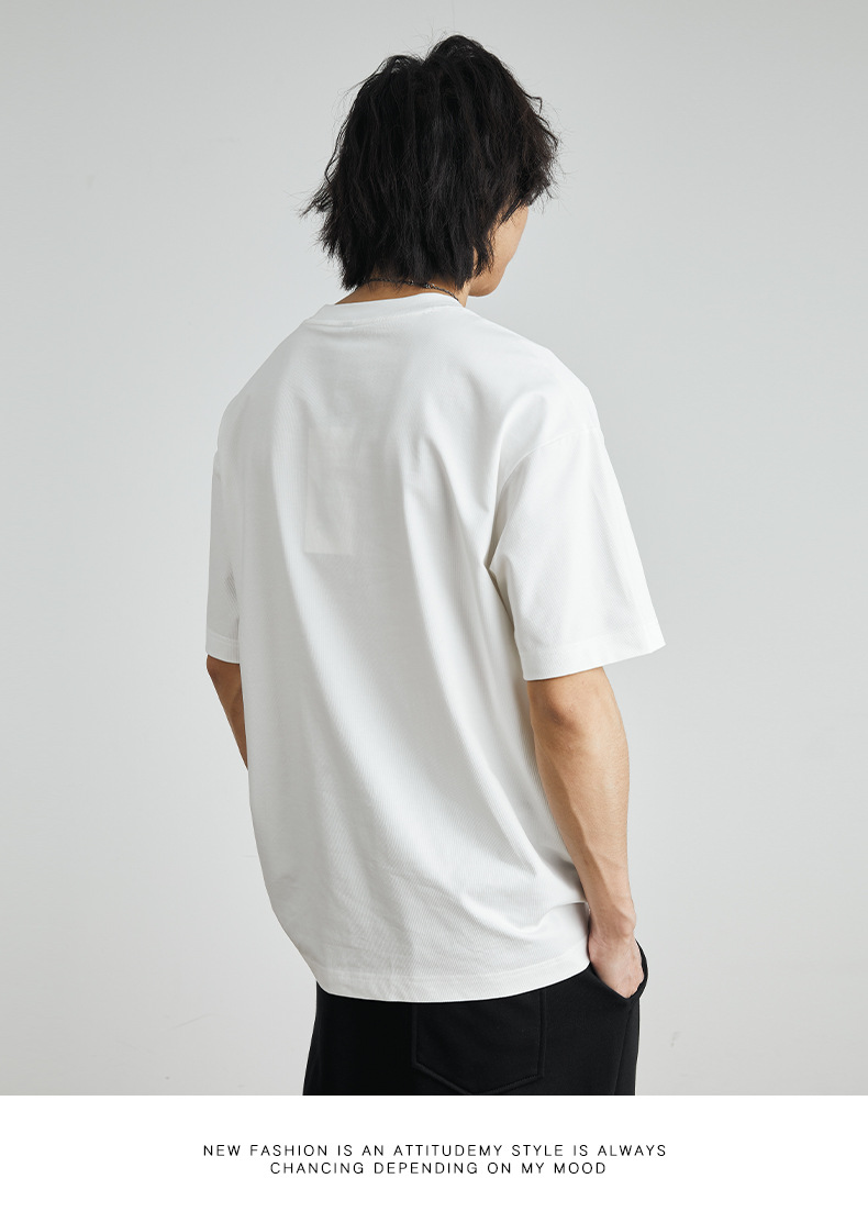 亦止男装美式卡通印花T恤男2024夏季新款短袖男宽松百搭情侣上衣详情16