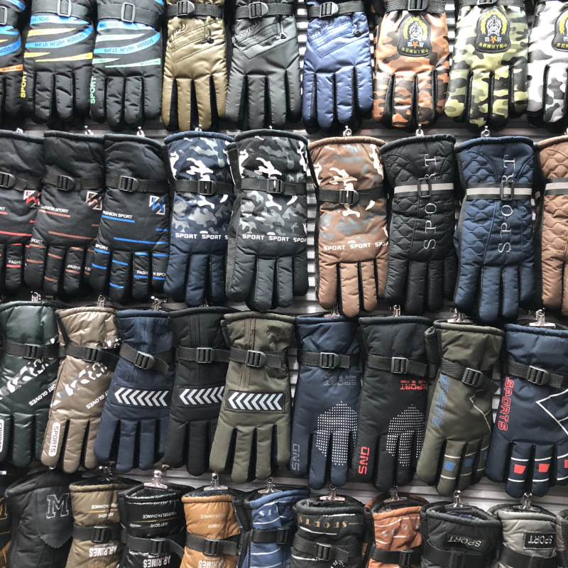 Winter thickened and fleece gloves, street stall, night market, wandering products, windproof, cycling, cold-proof and anti-slip cotton gloves pic 13