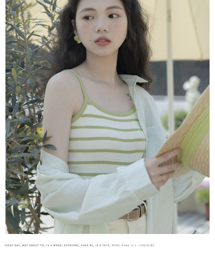 薄荷绿雪纺衬衫女夏长袖防晒衣2024新款法式学院风宽松小清新上衣详情15