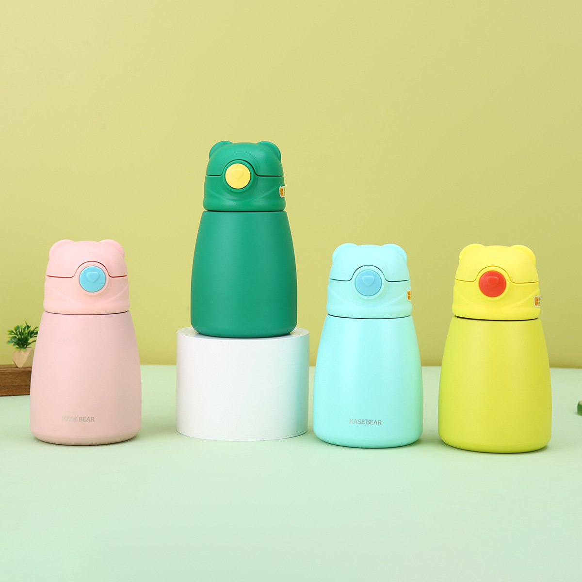 新款316不锈钢双盖卡通儿童水壶水杯一键开盖吸管智能显温保温杯详情25