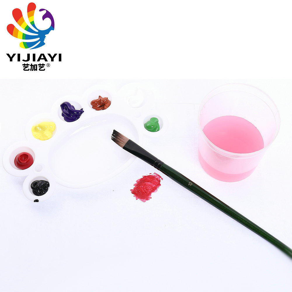 High-quality two-color brush, dark green pen barrel, black aluminum tube, 5-piece brush set, suitable for oil, watercolor and acrylic pic 6
