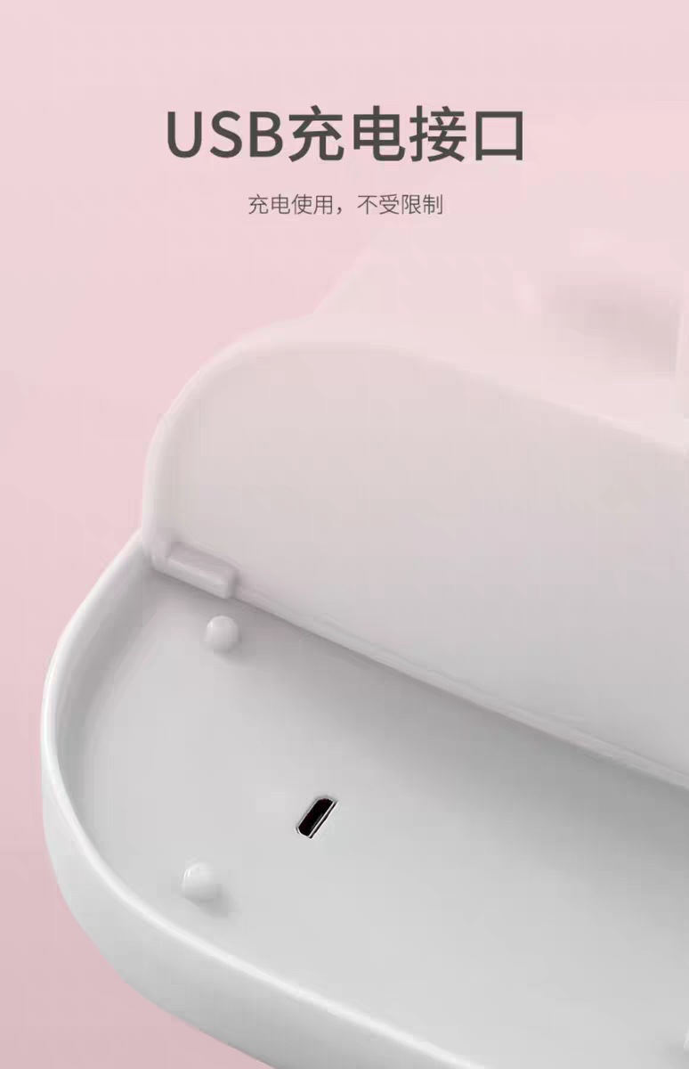 网红led化妆镜带灯女生美妆镜桌面台式梳妆镜宿舍usb充电补光镜子详情12