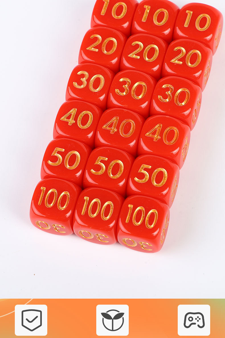 跨境桌游娱乐游戏骰子17mm宝可梦计算筛子甩子色子详情4