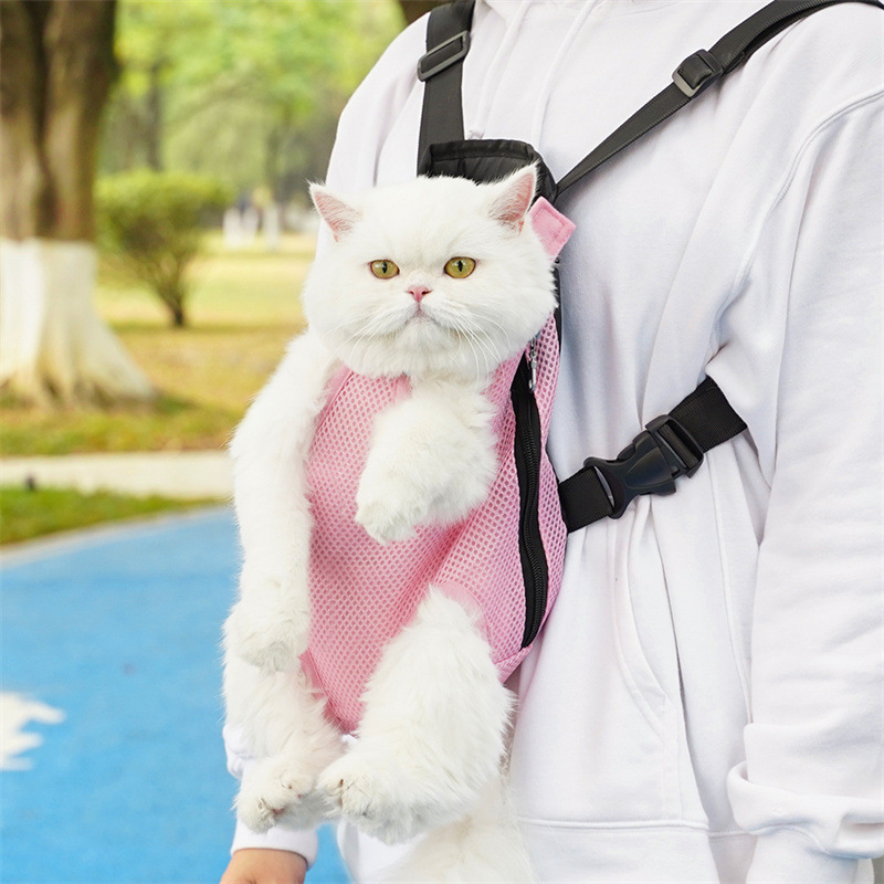 狗狗猫咪双肩包 宠物背包外出便携网布透气背包中小型犬用品批发详情22