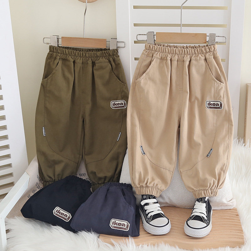 儿童裤子童装男童2024秋季新款批发 中小童男孩长裤 一件代发定制详情13