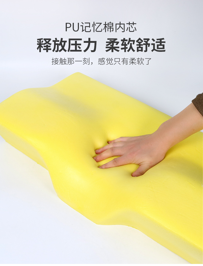 Single-sided butterfly-shaped memory foam pillow, cervical pillow, sleep repair, sleep aid, neck protection pillow, foam slow rebound pillow core, customized pic 5