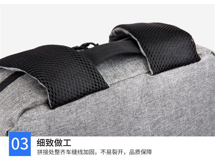 Cross-border backpacks, simple notebooks, business computer bags, campus student schoolbags, trendy travel backpacks that can be printed with logos pic 73