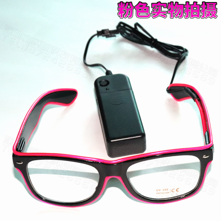 Illuminated Glasses, LED rice nails, voice-controlled bar party gifts, music night club atmosphere supplies, Neon Glasses pic 59
