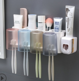 免打孔洗漱收纳牙刷架套装详情5