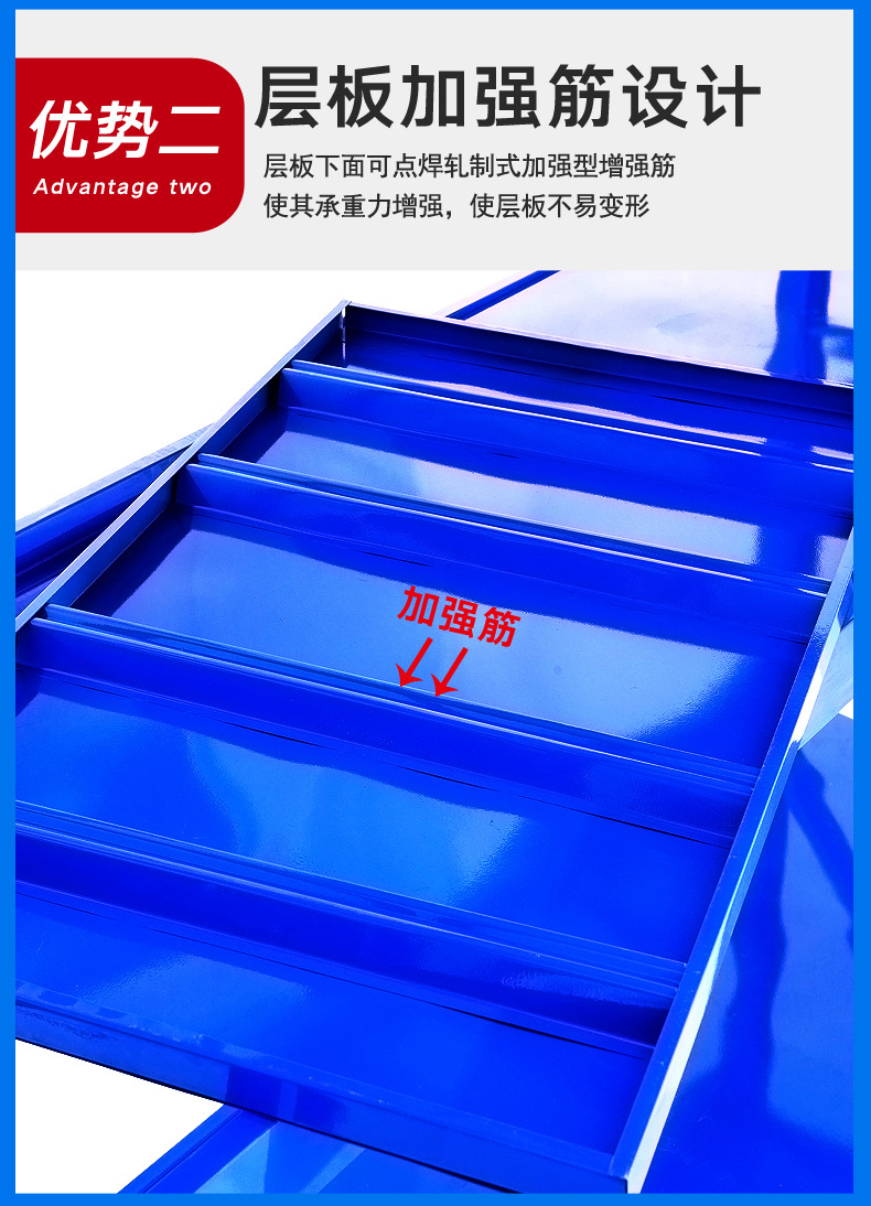 仓库重型货架加厚可调节置物架储物架仓储库房移动轻型多层铁架子详情11