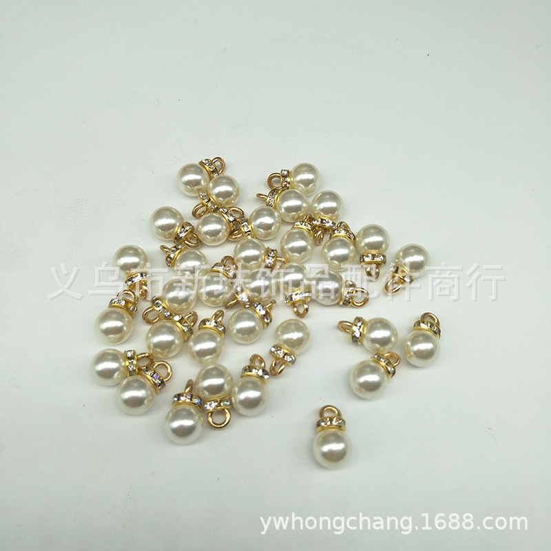 abs imitation pearl, non-porous, semi-porous, straight hole, high-brightness electroplated beads, plastic beads factory direct sales, hand-strung beads pic 2