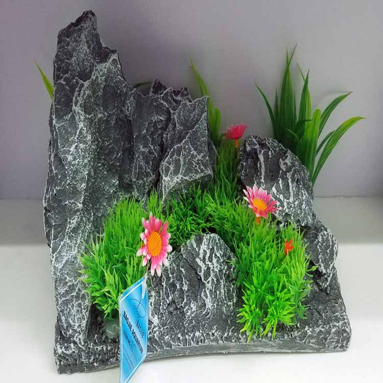 宝杰水族树脂装饰工艺品 台阶凳仿真桥造景批发详情31