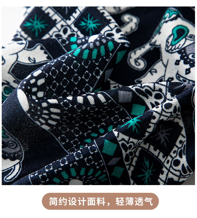 外贸跨境专供大象阔腿裤女夏季薄款高腰垂感直筒宽松休闲裤拖地裤详情9