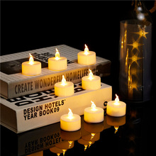 New transparent teardrop-shaped base simulation LED electronic candle, InS-style luminous creative birthday decoration night light pic 14
