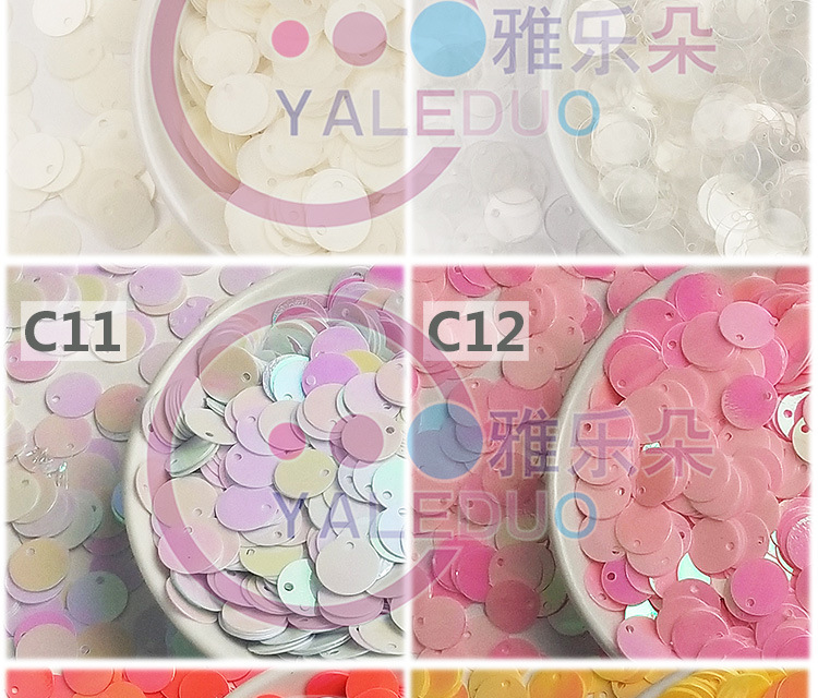 Frosted 10mm edge-hole round PVC sequin earrings, needling training, DIY accessories for children, clothing and accessories, Amazon pic 8