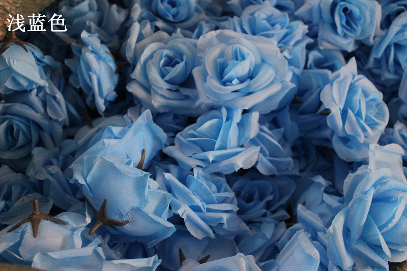 仿真花玫瑰花朵假花装饰仿真玫瑰花朵花球花墙插花花头材料绢花头详情67