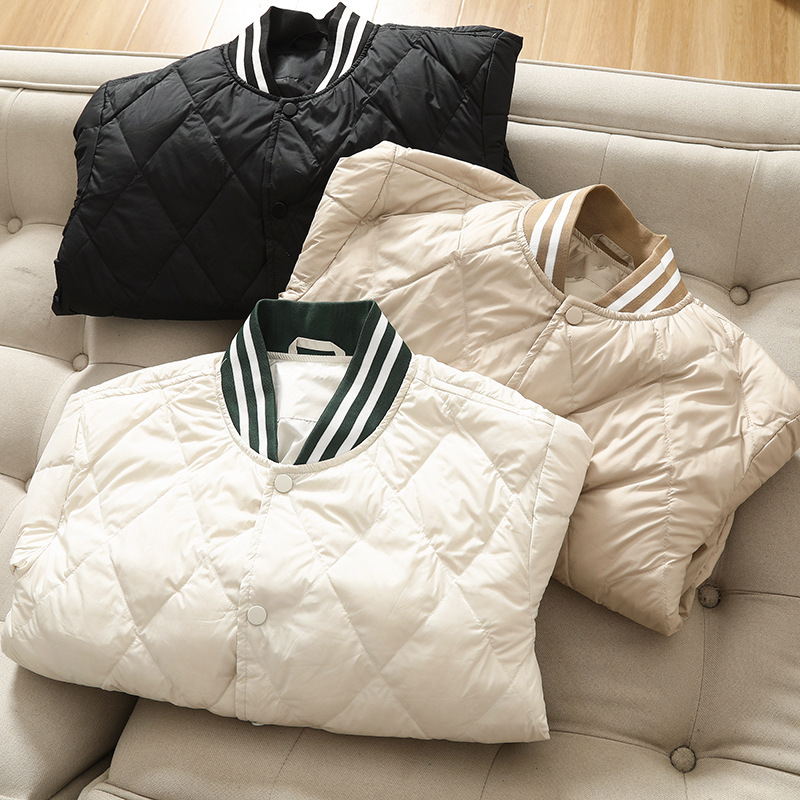 BO家原厂元单 轻薄同款秋冬保暖棒球领款式情侣男士羽绒服详情16