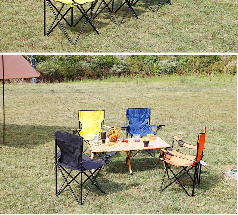 户外露营带扶手折叠椅探险者便携式钓鱼凳美术生靠背躺椅野餐椅子详情14