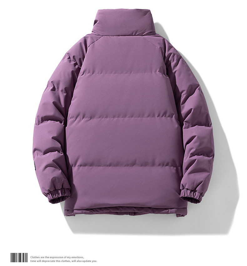 冬季羊羔绒棉衣羽绒棉服男士立领户外面包服加厚保暖外套情侣棉袄详情19