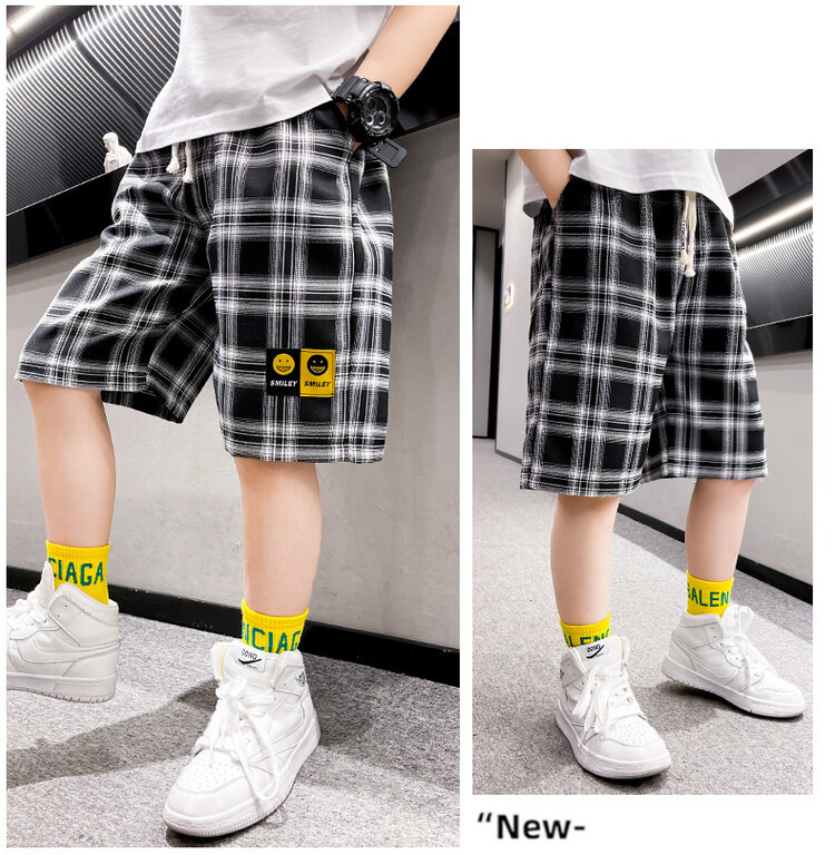 The 2022 new summer loose and stylish cotton capri shorts for boys are a trend of casual summer pants for middle-aged children pic 74