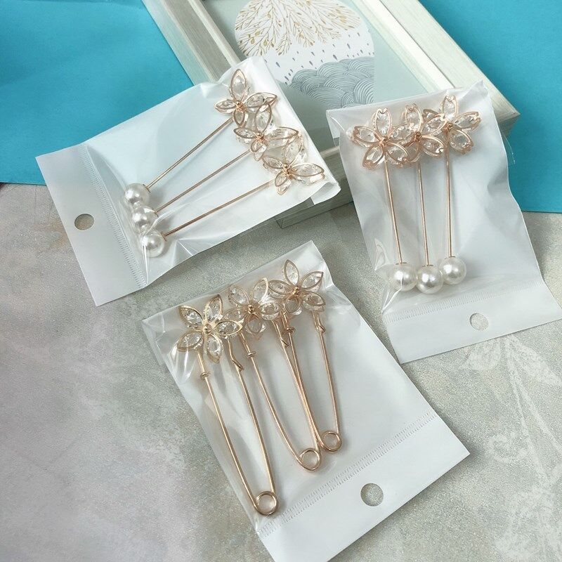 Korean Dongdaemun Jewelry Pearl simple diamond-encrusted round ball brooches, clothing, hats, accessories and pins pic 4