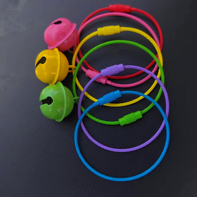 Factory wholesale of colorful one-character small bells, red Christmas cross bell pendants, decorative silver copper bells pic 1