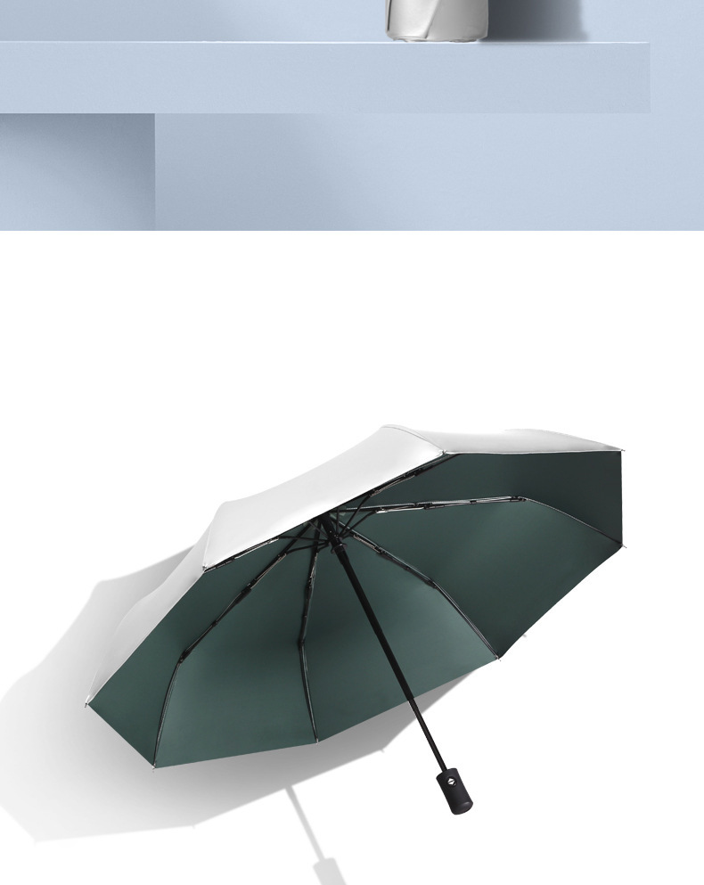 Titanium silver glue thickened three-fold umbrella, sun protection and UV protection folding umbrella, all-weather and all-weather sun umbrella, advertising umbrella pic 41