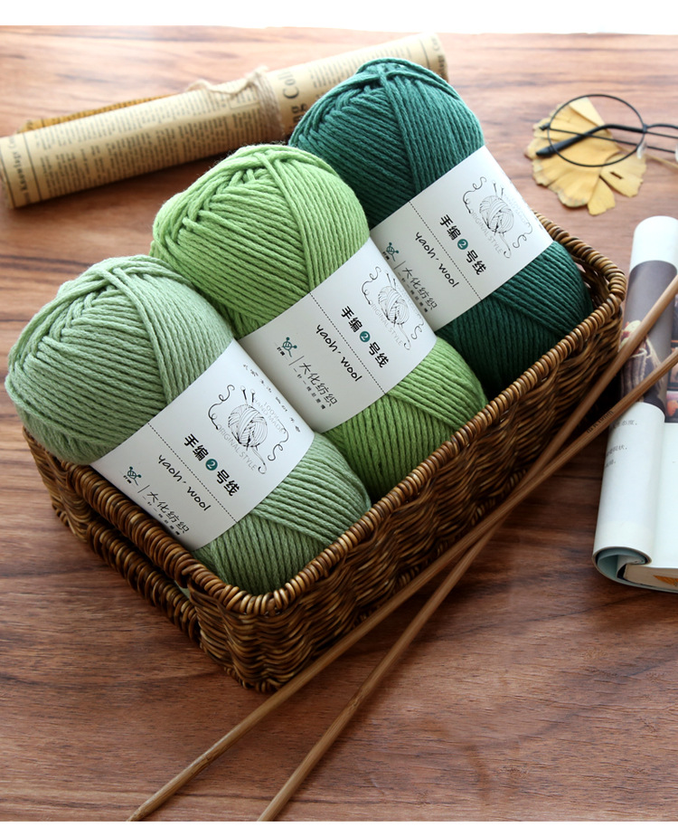 Special offer wholesale of 6 strands of milk, cotton and wool yarn balls, medium and thick yarn balls, hats, scarves, crochet, slippers, hand-woven material packs pic 4