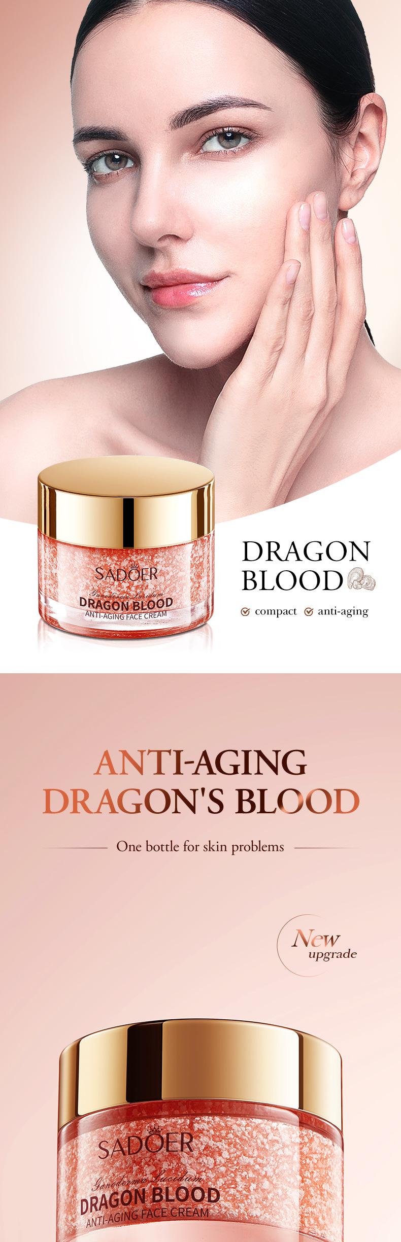 SADOER Ganoderma lucidum Dragon Blood Face Cream is exclusively for cross-border export pic 16