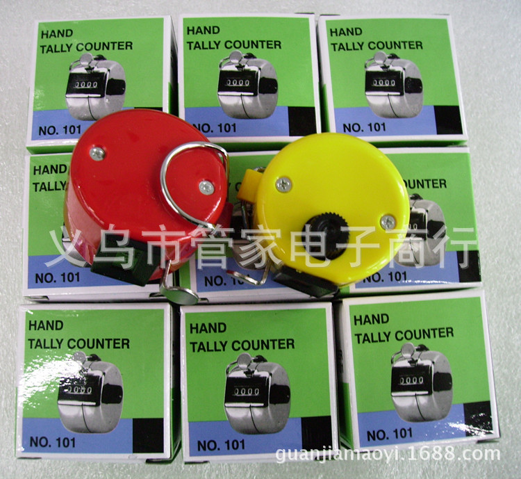 Mini color press manual counter, pedestrian flow statistics counter, hand press counter, 8 colors pic 6