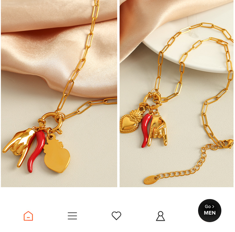 Cross-border best-selling necklace, high-end and elegant design, collarbone chain, European and American retro, versatile and fashionable pendant for women pic 14