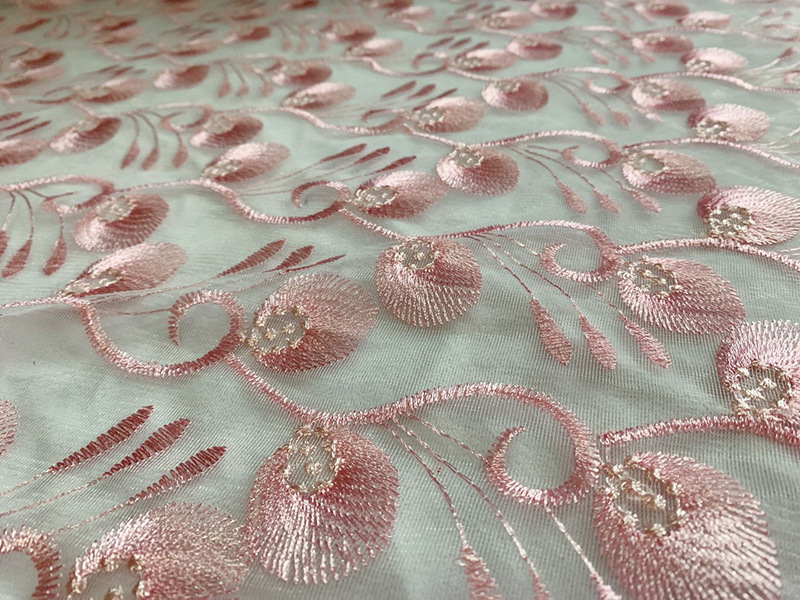 Factory direct sales of home textile accessories, embroidered leaf fabric, skirts, wedding dresses, lace accessories, multiple specifications customized pic 14