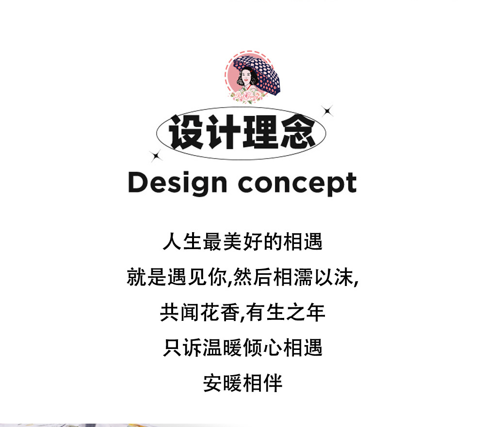 Wholesale of RST new transparent umbrella straps with patterns of auspicious flowers, adult plastic umbrellas, automatic opening, color printing umbrellas pic 2