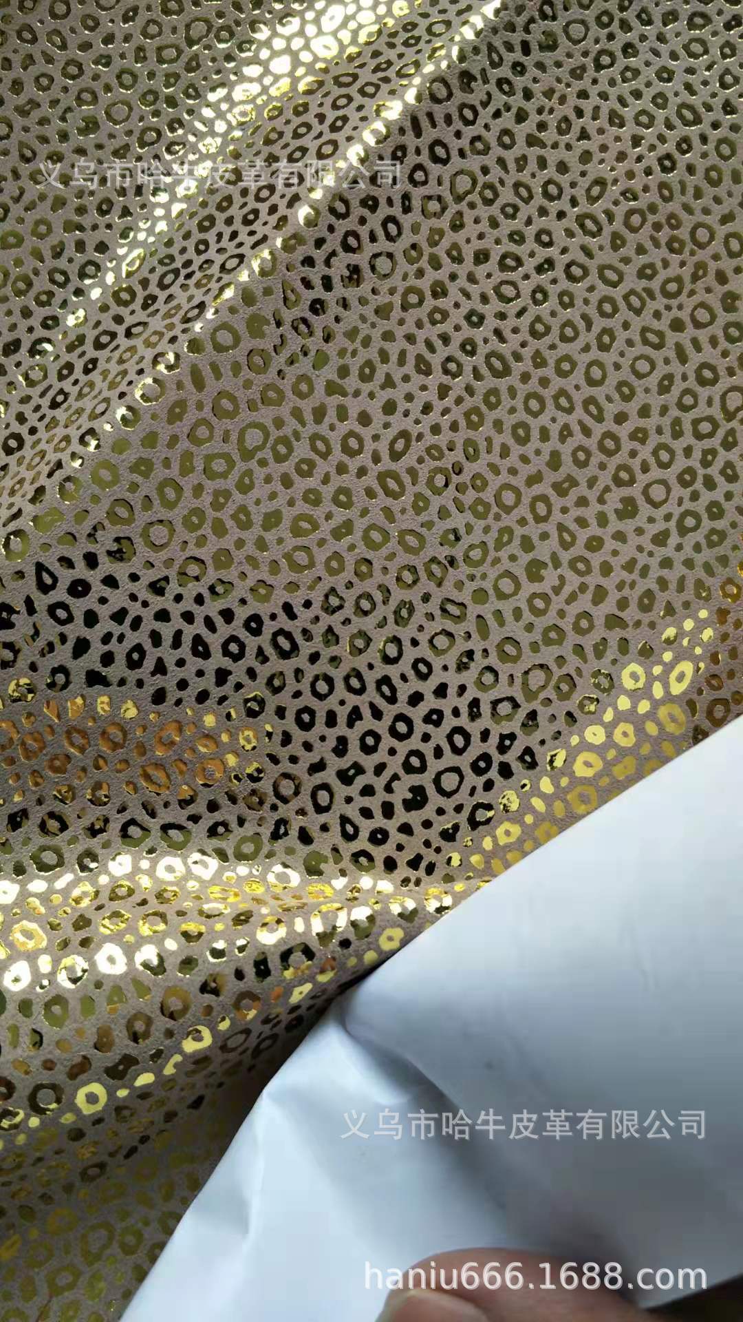 Hainiu genuine leather top layer gold-plated cashmere gold, thickness 0.8, color custom-made style pic 5