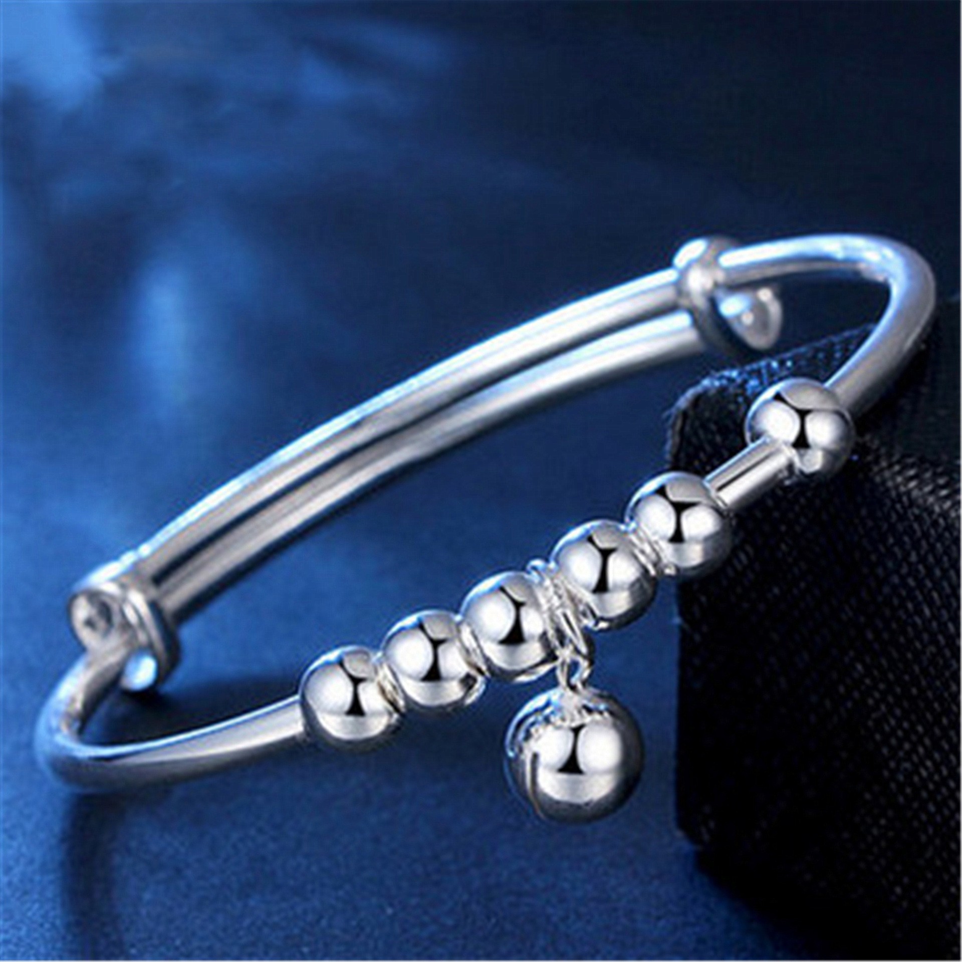 Circular meteor shower silver-plated bracelet, a simple and youthful silver jewelry bracelet with an ins design sense for women, as a gift for your girlfriend pic 31