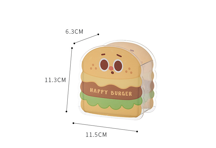 G59汉堡桌面收纳盒化妆品口红宿舍文具盒子置物架化妆刷眼影收纳筒详情9