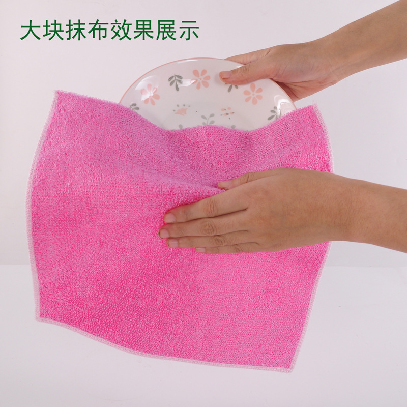 Fabricante al por mayor paño de lavavajillas de fibra de bambú perezoso limpieza doméstica toalla de lavavajillas absorbente baxter ropa de cocina pic 13
