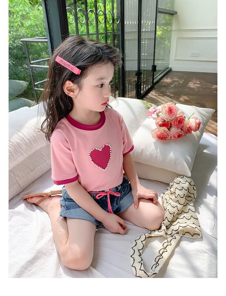 女童夏装t恤2024新款韩版洋气儿童短袖小女孩夏季半袖体恤上衣潮详情19