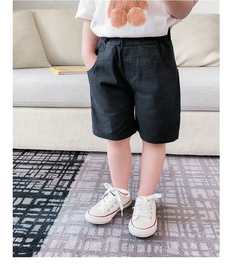 童装工装裤短裤夏季薄款男童休闲裤新款儿童夏装纯色五分外贸爆款详情13