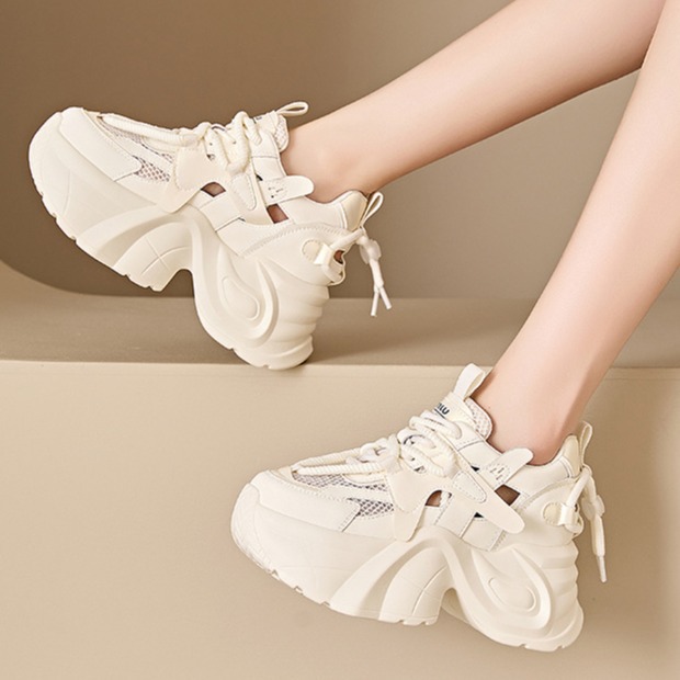 女鞋2024休闲运动老爹鞋子女士小白鞋透气女夏季凉鞋女详情2