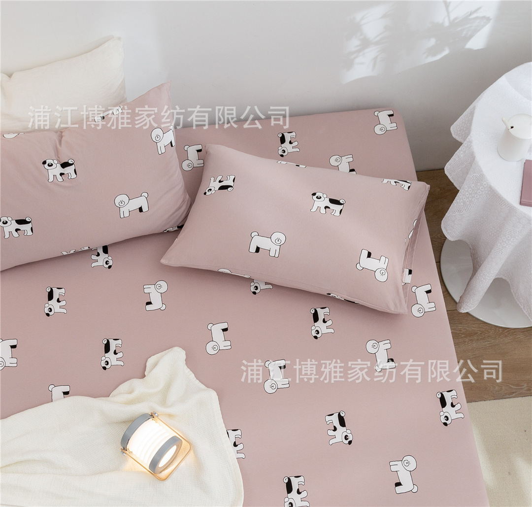 The manufacturer supplies wholesale summer bed sheets, bed covers, single pieces, mattress protection covers, three-piece sets, and washable covers pic 8