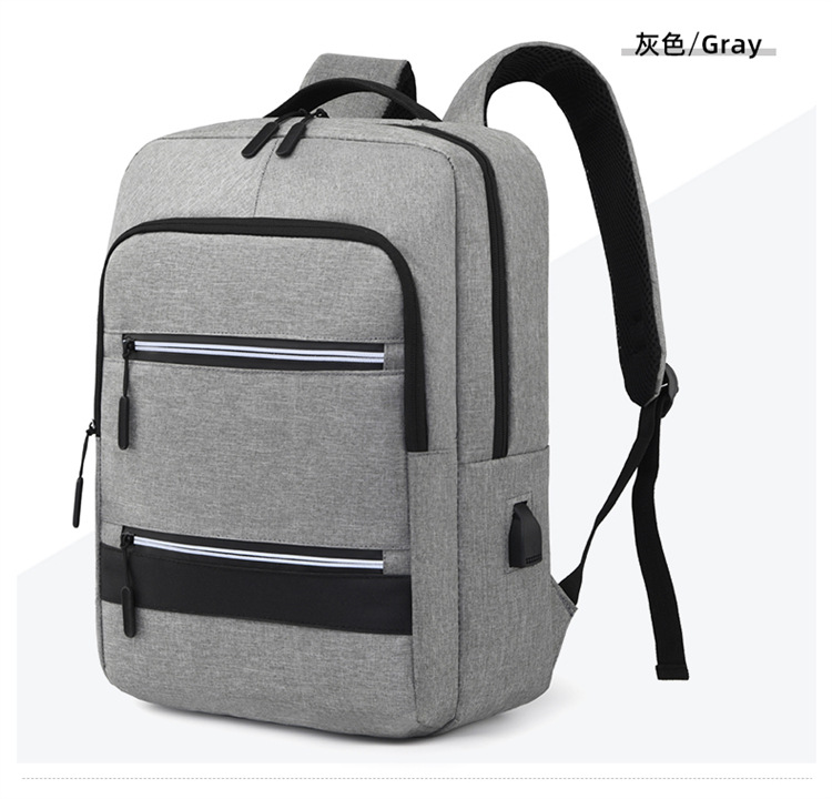 男女可做LOGO电脑双肩包初高中学生书包户外通勤旅行商务背包详情27